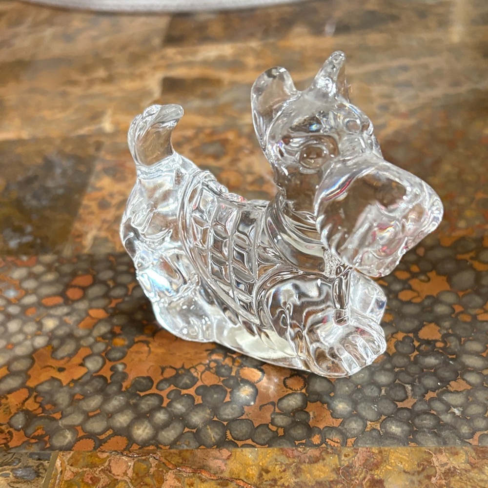 Crystal Scottie dog